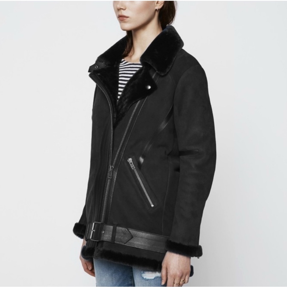 Shearling Coat Rebecca Minkoff Iro Acne Velocity View 4